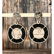 Load image into Gallery viewer, Round Four Part Inlay Earring SVG
