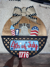 Load image into Gallery viewer, Liberty Bell 4th of July Add on Insert ONLY, 12&quot; and 24&quot; Interchangeable Truck Sign Add on, Add On Decor, Vintage Truck
