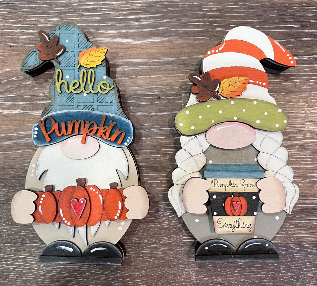 Hello Pumpkin Fall Clothes for Interchangeable Gnomes, Interchangeable Gnome Boy & Girl