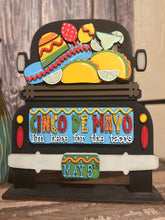 Load image into Gallery viewer, Cinco De Mayo Add on Insert ONLY, 12&quot;Interchangeable Truck Sign Add on, Add On Decor, Vintage Truck

