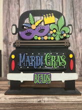 Load image into Gallery viewer, Mardi Gras Add on Insert ONLY, 12&quot;Interchangeable Truck Sign Add on, Add On Decor, Vintage Truck
