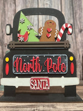 Load image into Gallery viewer, North Pole Christmas Santa Add on Insert ONLY, 12&quot; Interchangeable Truck Sign Add on, Add On Decor, Vintage Truck, Farm Fresh Eggs
