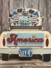 Load image into Gallery viewer, Red White &amp; Boom 4th of July Add on Insert ONLY, 12&quot;Interchangeable Truck Sign Add on, Add On Decor, Vintage Truck
