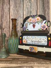 Load image into Gallery viewer, Teapot Mother&#39;s Day Add on Insert ONLY, 12&quot;Interchangeable Truck Sign Add on, Add On Decor, Vintage Truck
