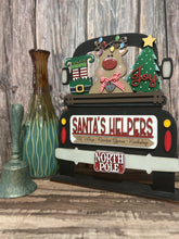 Load image into Gallery viewer, Santa&#39;s Helper Christmas Add on Insert ONLY, 12&quot;Interchangeable Truck Sign Add on, Add On Decor, Vintage Truck
