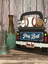 Load image into Gallery viewer, Baseball Add on Insert ONLY, 12&quot;Interchangeable Truck Sign Add on, Add On Decor, Vintage Truck
