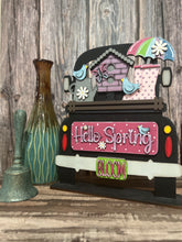 Load image into Gallery viewer, Hello Spring Add on Insert ONLY, 12&quot; Interchangeable Truck Sign Add on, Add On Decor, Vintage Truck
