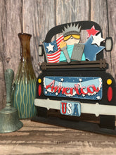 Load image into Gallery viewer, 4th of July Lady Liberty 12&quot; Interchangeable Truck Sign Add on, Add On Decor, Vintage Truck
