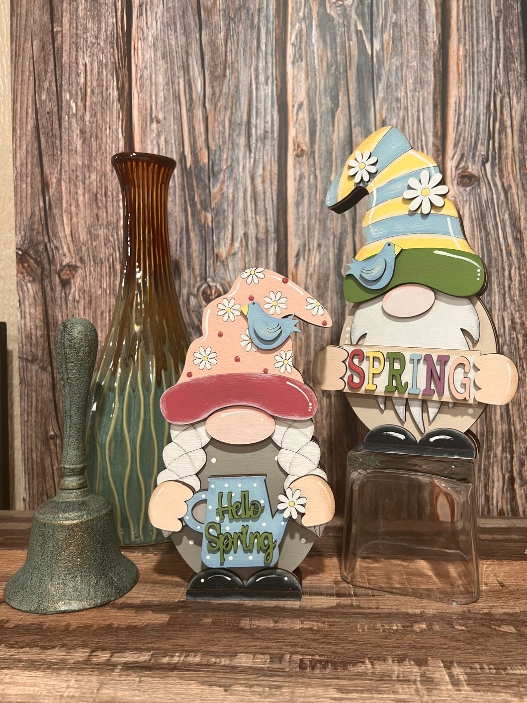 Hello Spring Add On Clothes for Interchangeable Gnomes, Interchangeable Gnome Boy & Girl