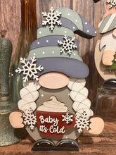 Load image into Gallery viewer, Winter Hot Cocoa Baby It&#39;s Cold Outside Add On Clothes for Interchangeable Gnomes, Interchangeable Gnome Boy &amp; Girl
