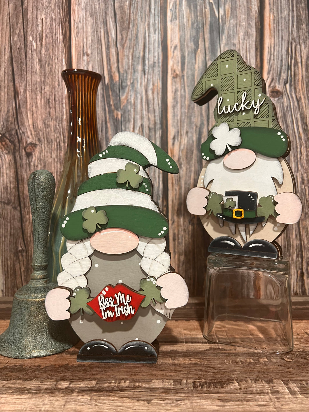 St. Patrick's Clothes for Interchangeable Gnomes, Interchangeable Gnome Boy & Girl