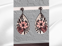 Load image into Gallery viewer, Earring Design Floral Design 244
