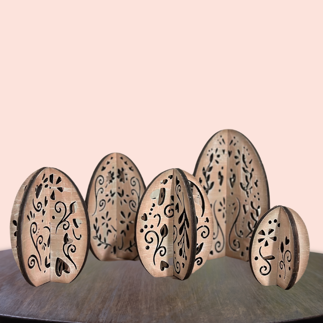 3D Folk Style Eggs