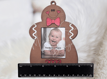 Load image into Gallery viewer, Gingerbread Photo Frame Ornament
