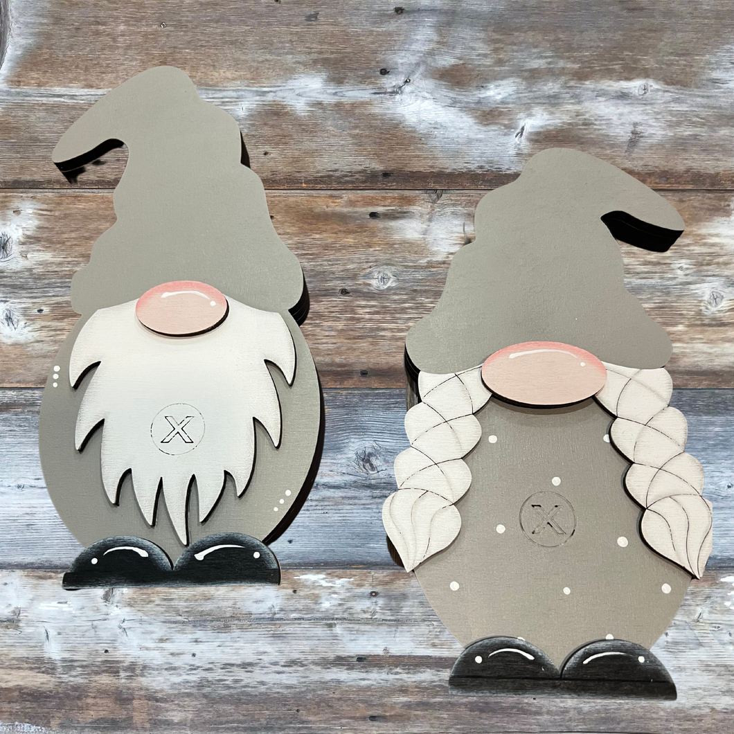 BASE Gnomes for Interchangeable Gnomes, Interchangeable Gnome Boy & Girl