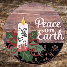 Load image into Gallery viewer, Peace on Earth Sign, Christmas Sign, Welcome
