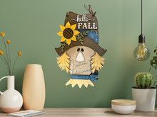 Load image into Gallery viewer, Hello Fall Scarecrow Door Hanger TSM Photos
