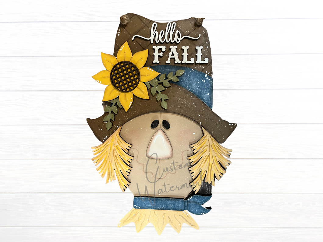 Hello Fall Scarecrow Door Hanger TSM Photos