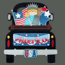 Load image into Gallery viewer, 4th of July Lady Liberty 12&quot; Interchangeable Truck Sign Add on, Add On Decor, Vintage Truck
