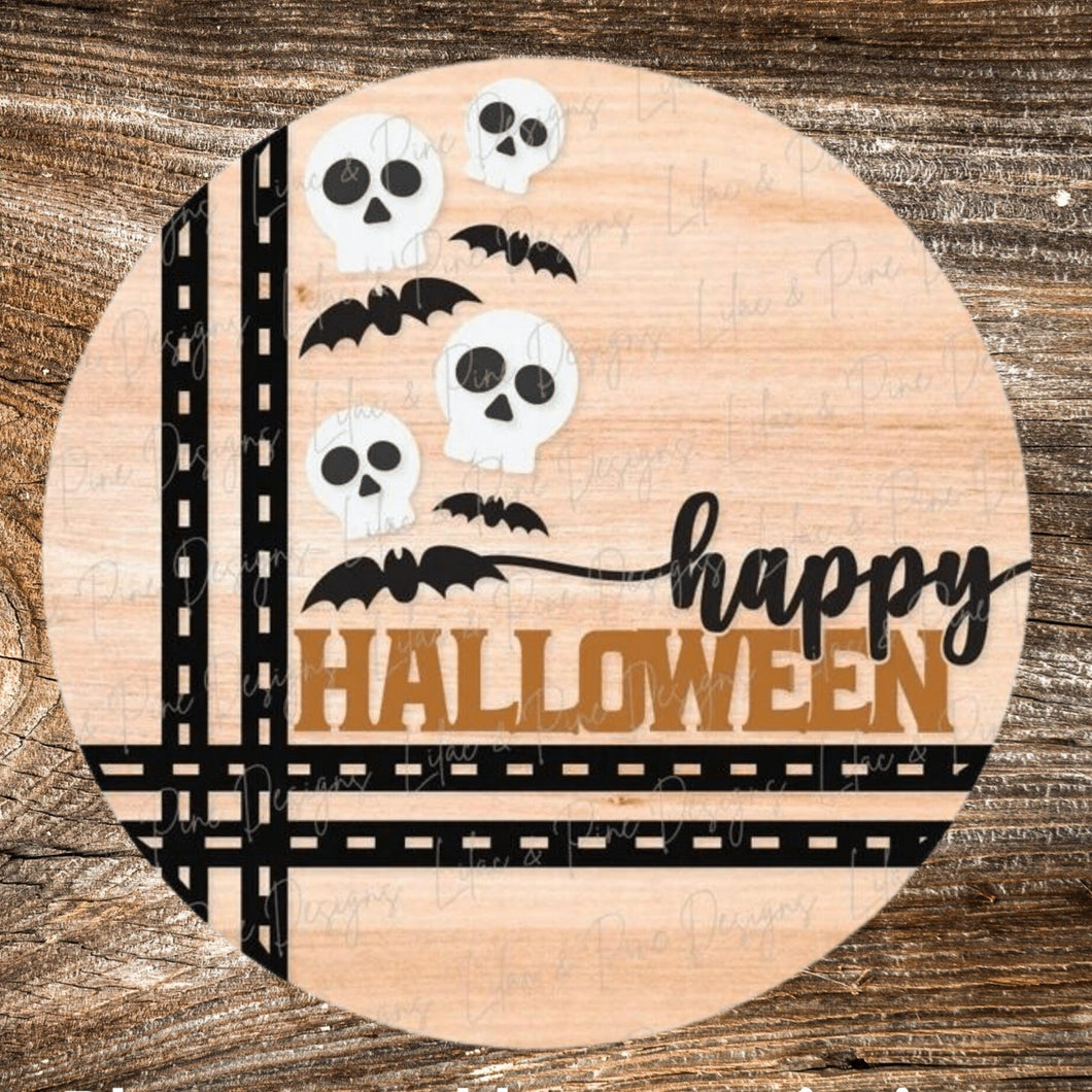 DIY Happy Halloween Sign, Ghosts, Unfinished Sign, DIY