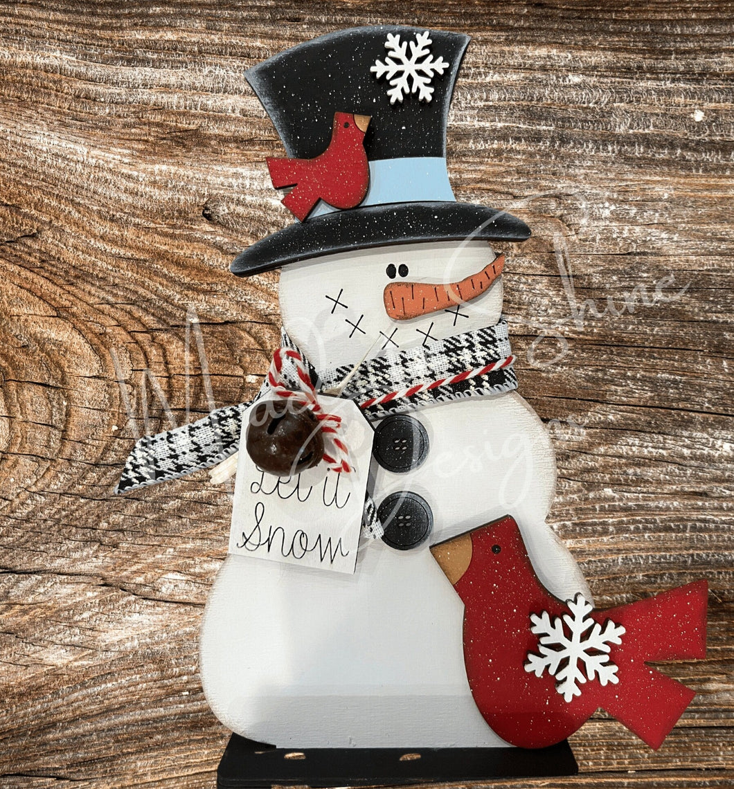 DIY Winter Gnome, Snowman Gnome, Unfinished Sign